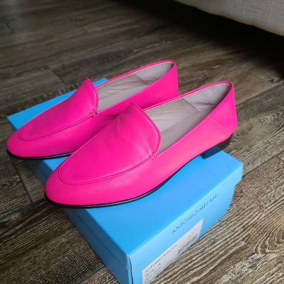 hot pink loafers